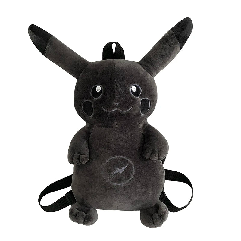 Black Pikachu Plush Backpack