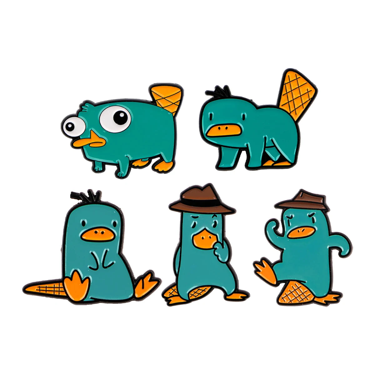 Perry the Platypus Pins