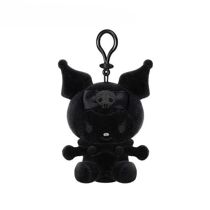 Black Out Kuromi Plush Keychain