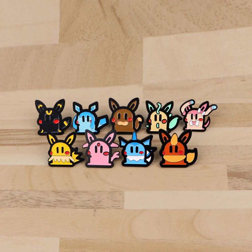 9pcs Pokémon Toon Pins Set