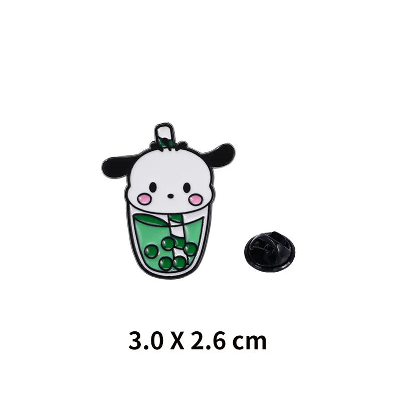 Sanrio Boba Tea Pins