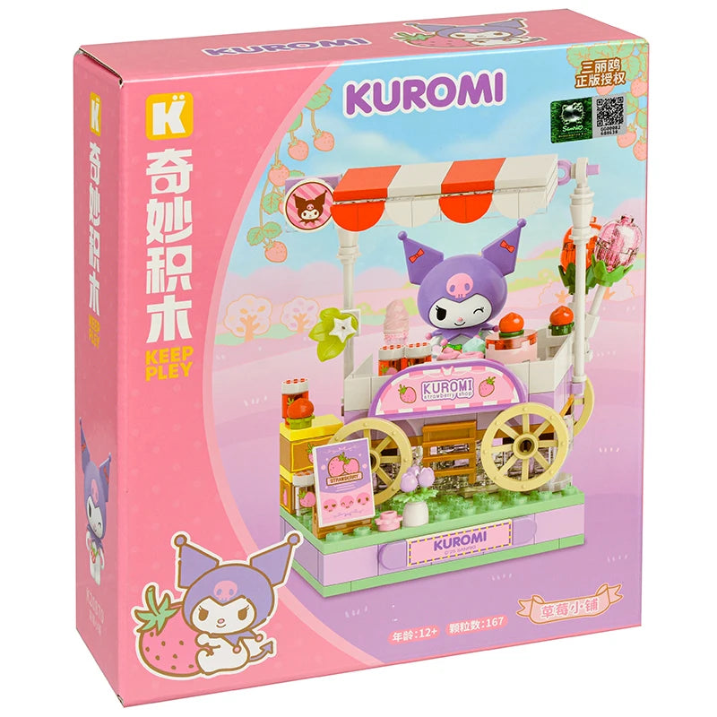 kuromi Strawberry Town Building Blocks Set