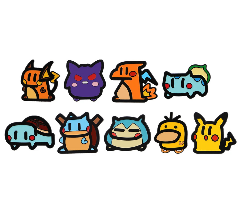 9pcs Pokémon Toon Pins Set