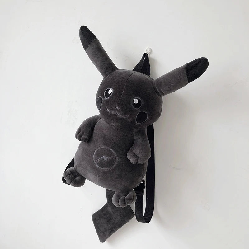 Black Pikachu Plush Backpack