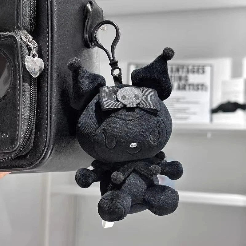 Black Out Kuromi Plush Keychain