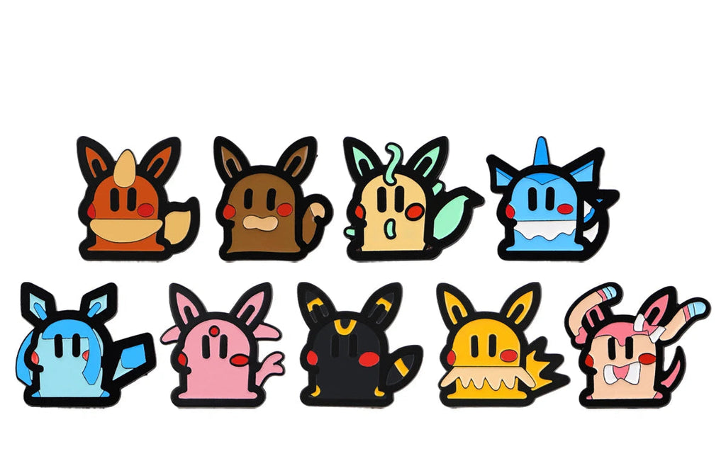 9pcs Pokémon Toon Pins Set