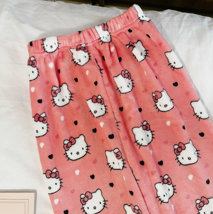Hello Kitty Pajama Pants Peach