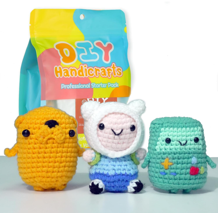 3 Pcs Adventure Time Crochet Kit